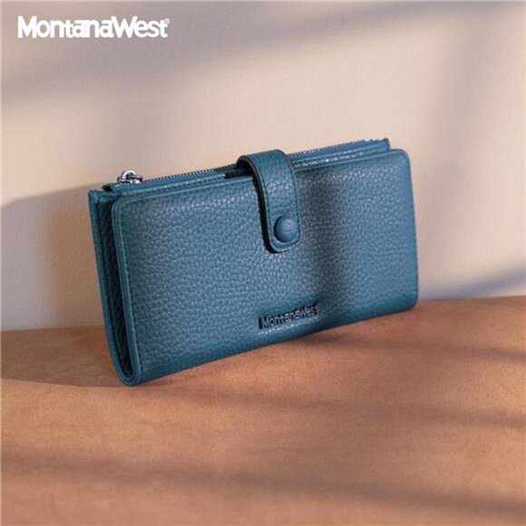 Montana West Women's Wallet Long D Large Navy - Picture 2 of 6